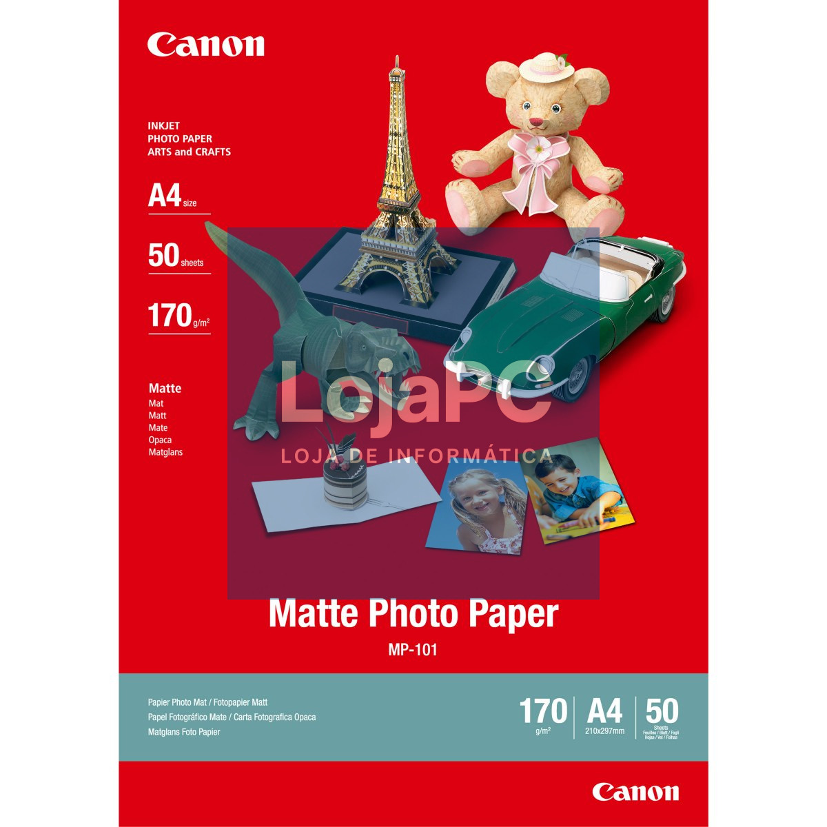 CANON MP-101matte photo paper 170g/m2 A4 50 sheets 1-pack