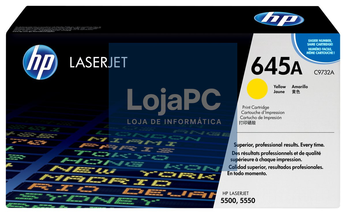 HP 645A original Colour LaserJet Toner cartridge C9732A yellow standard capacity 12.000 pages 1-pack