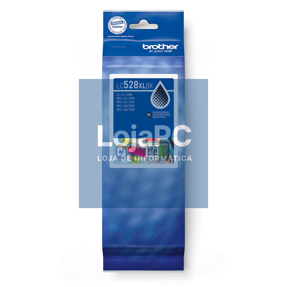 BROTHER LC528BK Black Ink Cartridge HLJ5113DW MFCJ5010DW MFCJ5110DW MFCJ5115DW MFCJ6760DW MFCJ6960DW MFCJ6975DW