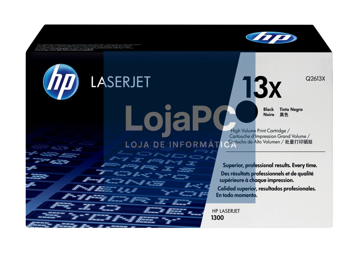 HP 13X original LaserJet Toner cartridge Q2613X black high capacity 4.000 pages 1-pack