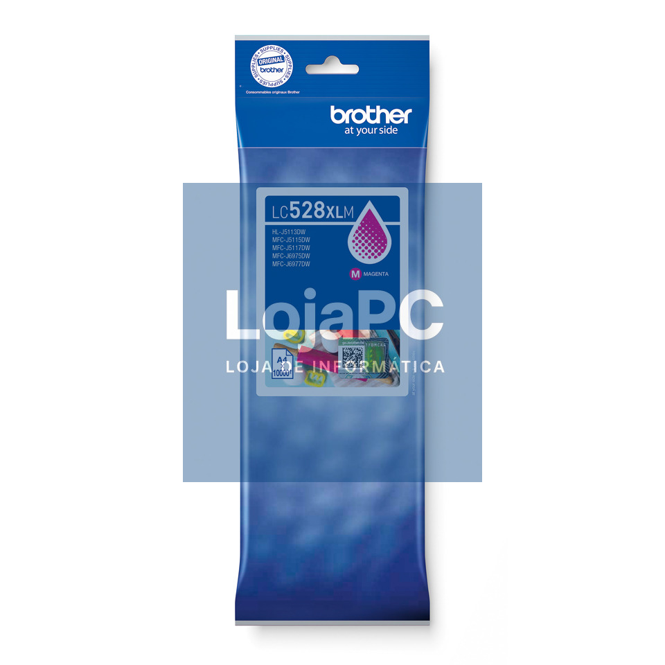 BROTHER LC528M Magenta Ink Cartridge HLJ5113DW MFCJ5010DW MFCJ5110DW MFCJ5115DW MFCJ6760DW MFCJ6960DW MFCJ6975DW