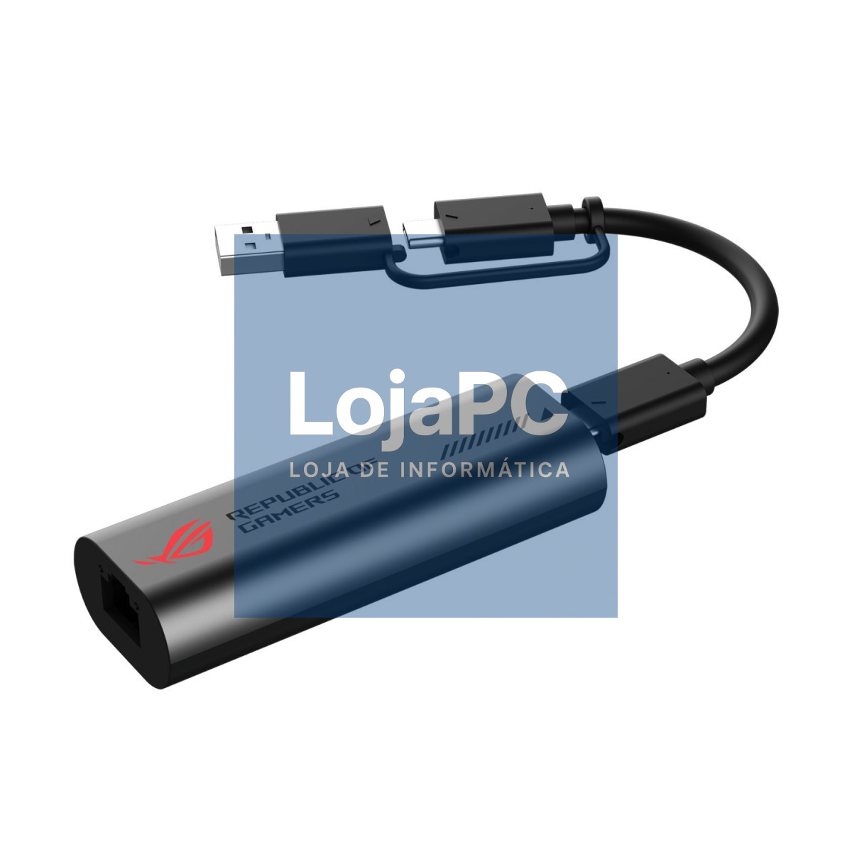 ASUS ROG USB-C10G 10Gb Ethernet Adapter 2-in-1 USB-C & USB-A Connector Design USB 3.2 support and Thunderbolt Port Compatibility