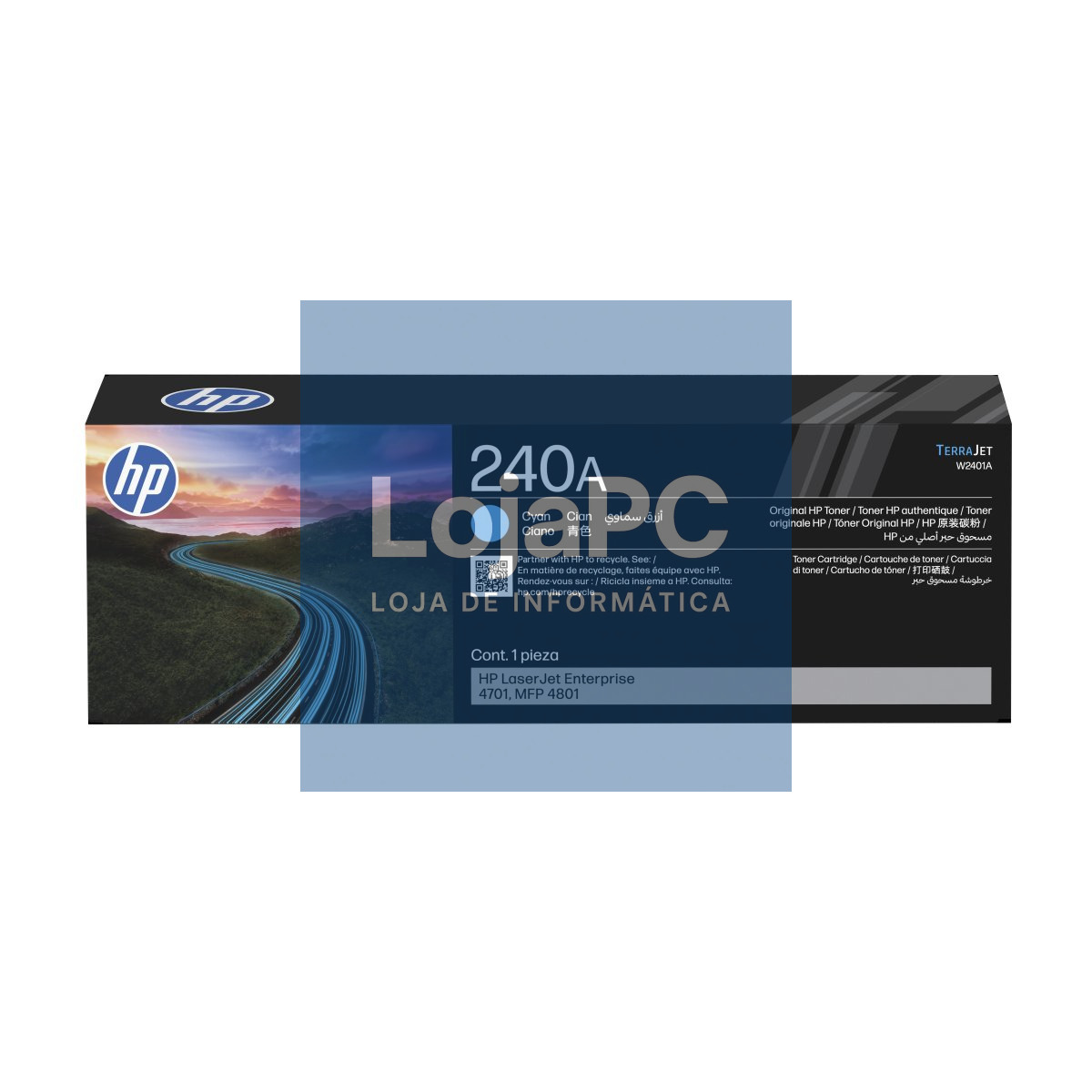 HP 240A Cyan Original LaserJet Toner Cartridge
