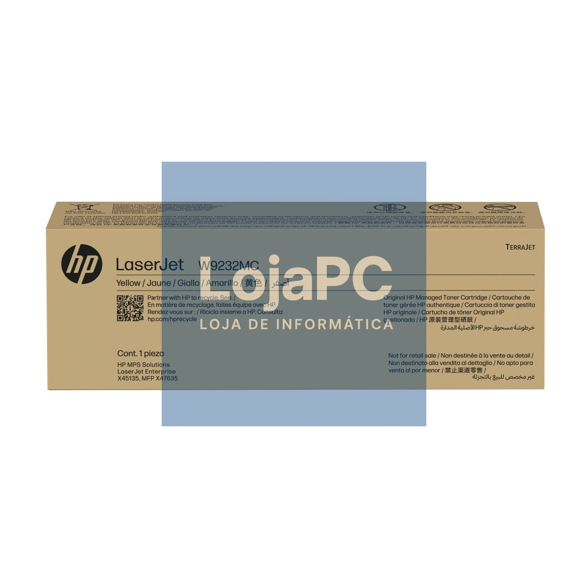 HP W9232MC Yellow Managed Original LaserJet Toner Cartridge