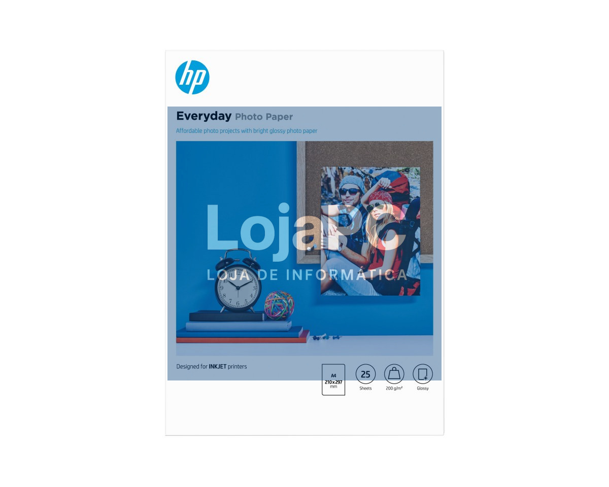 HP original Q5451A Everyday Glossy Photo Paper Ink cartridgetjet 200g/m2 A4 25 sheets 1-pack