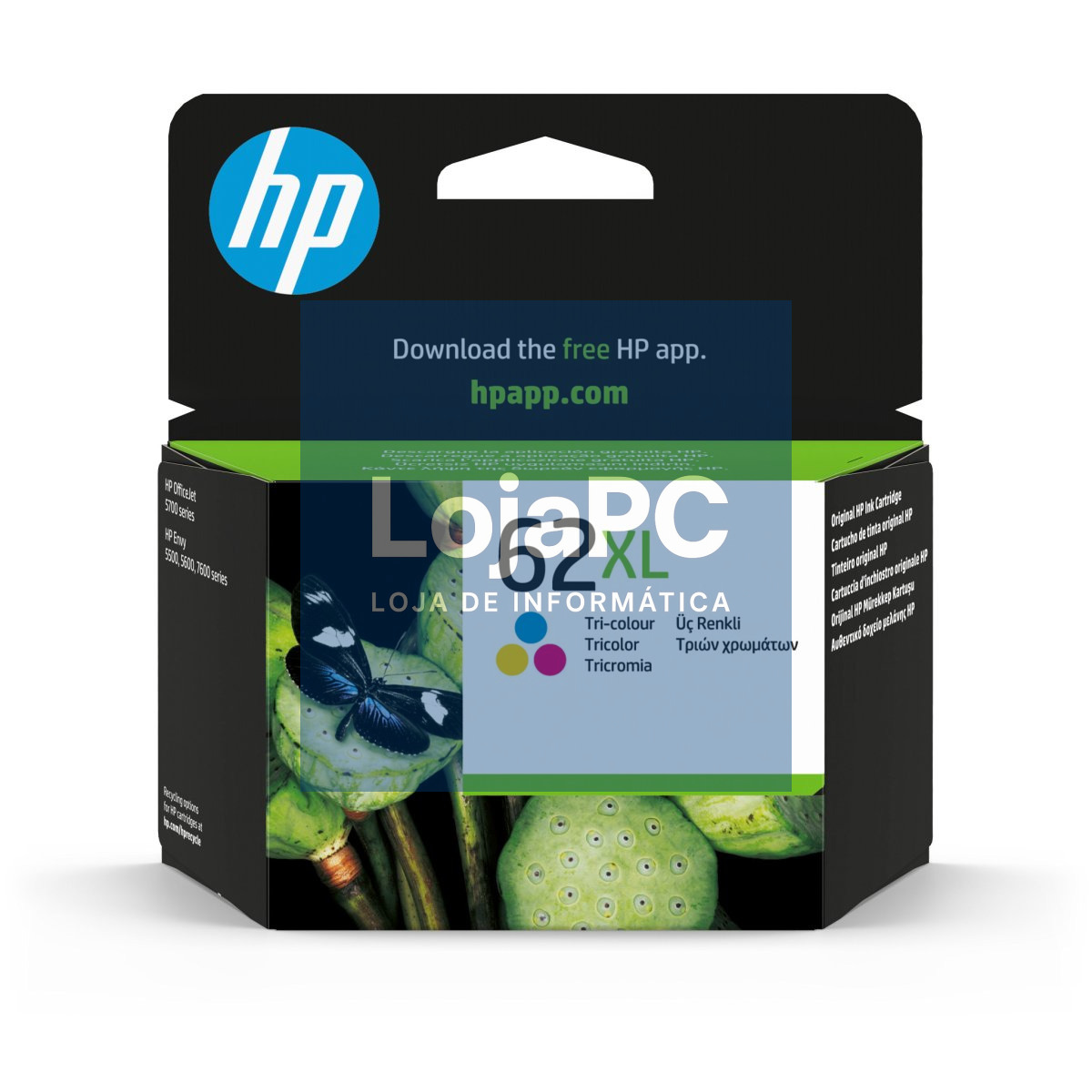 HP 62XL High Yield Tri-Color Original Ink Cartridge