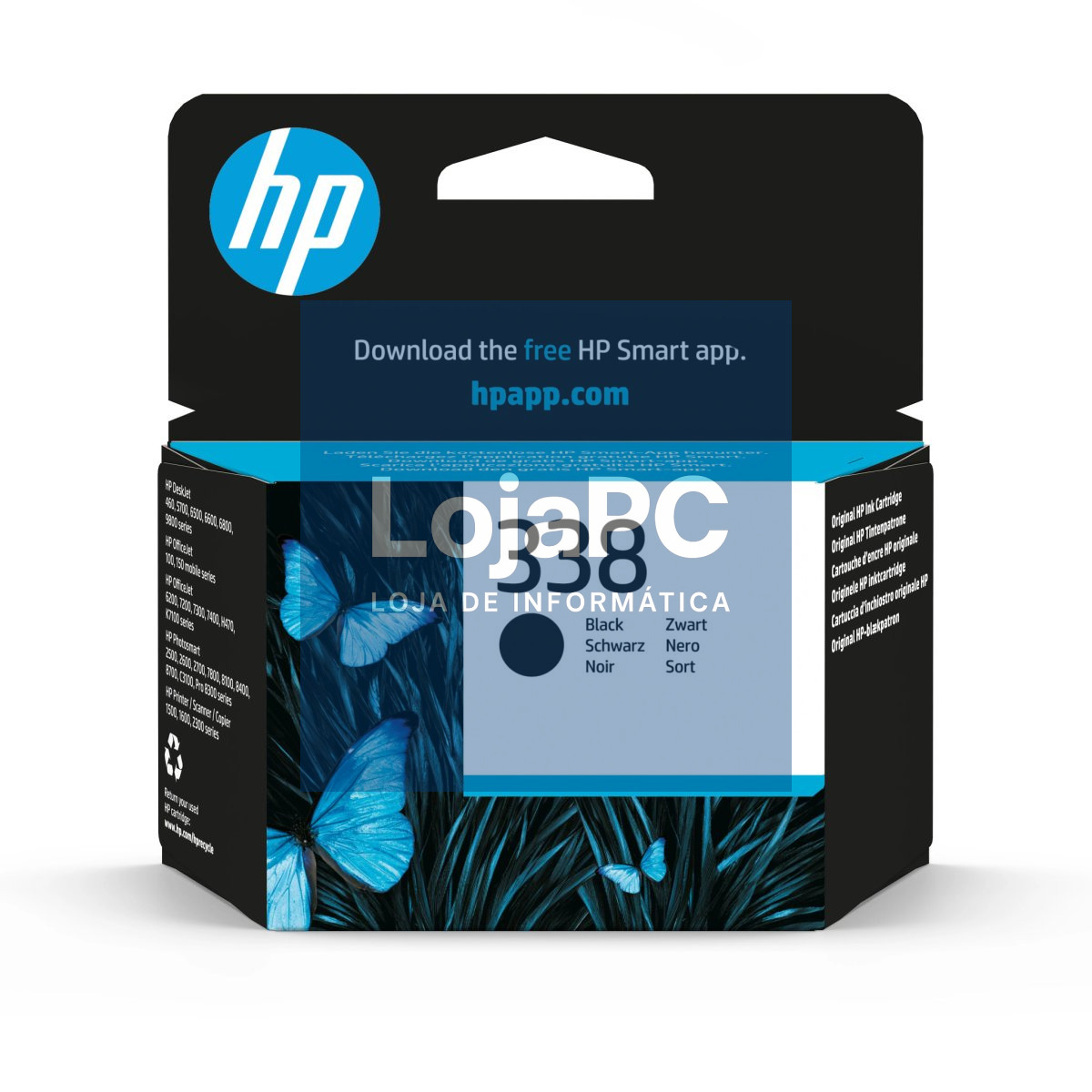 HP no 338 original black Ink cartridge C8765WW ABE 11ml