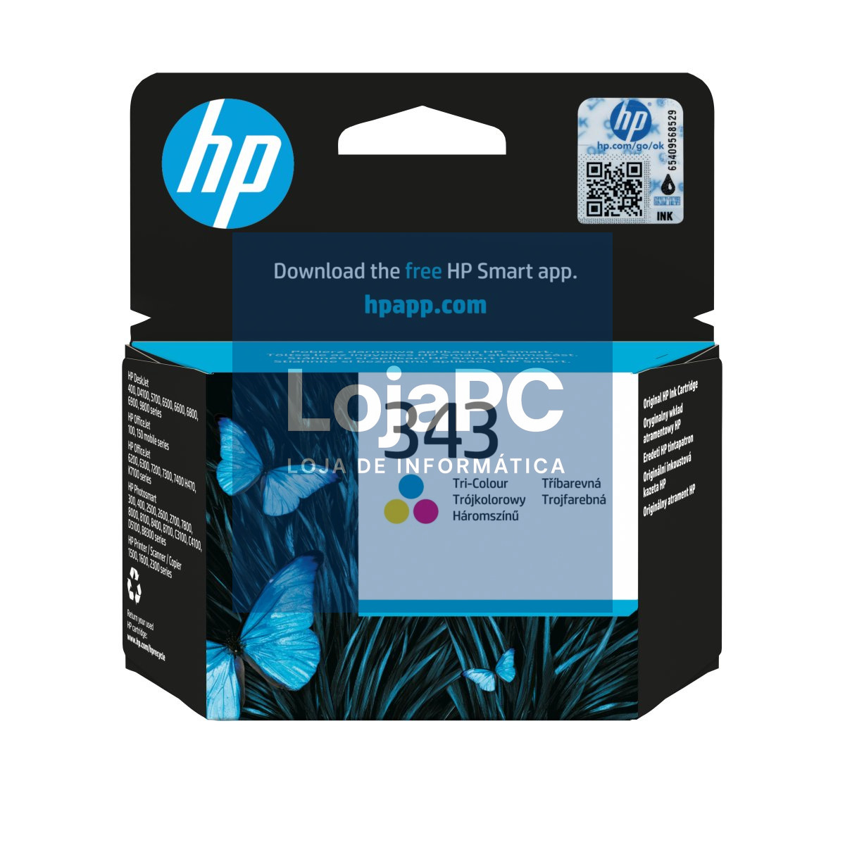 HP no 343 original Ink cartridge C8766EE ABE 7ml color DJ5740 6540 6840 PS325 375 8150 PSC2355 2610 2710 ES