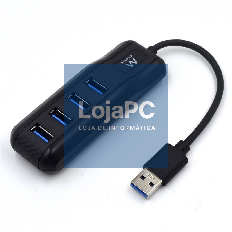 EWENT EW1138 Hub 4 Portas USB 3.1 Gen1 (USB 3.0)