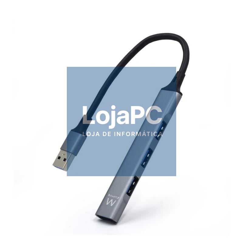 EWENT Hub Slim Usb 4 portas