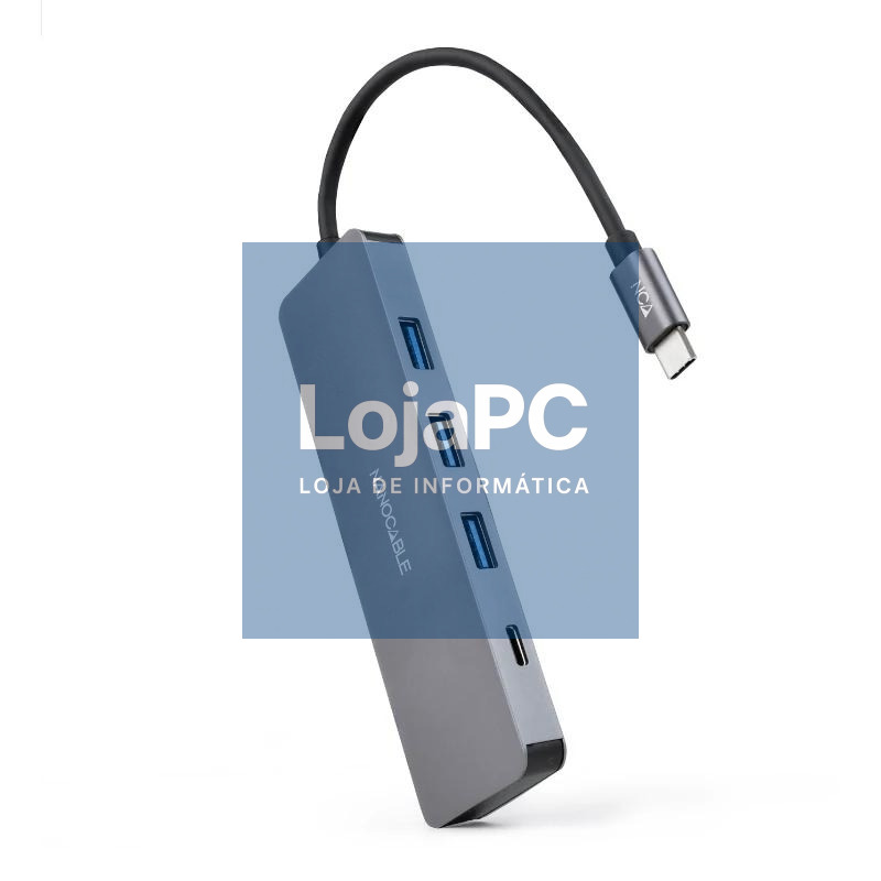 Nanocable HUB USB-C a 3xUSB 3.0/H+1xUSB-C/H