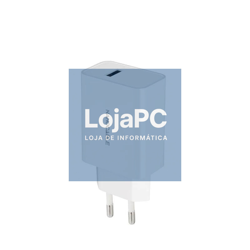 Nanocable Carregador 1 x USB 5V-2.1A Branco