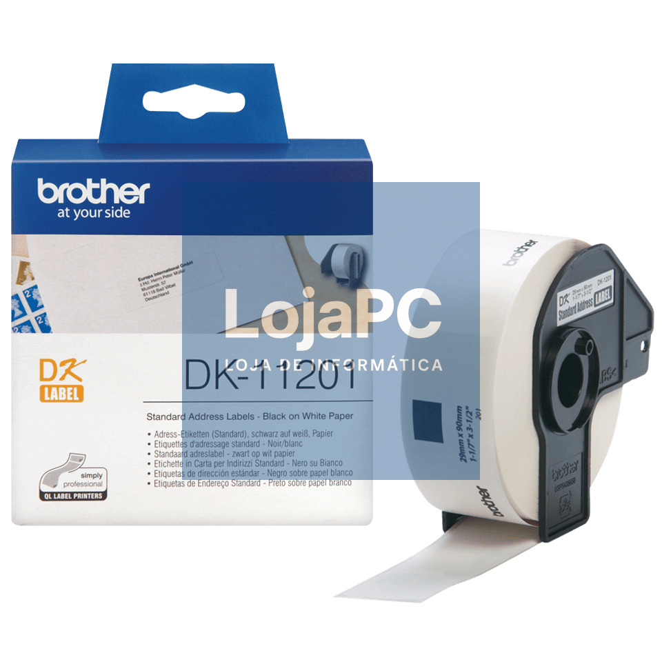 BROTHER P-Touch DK-11201 die-cut standard address label 29x90mm 400 labels