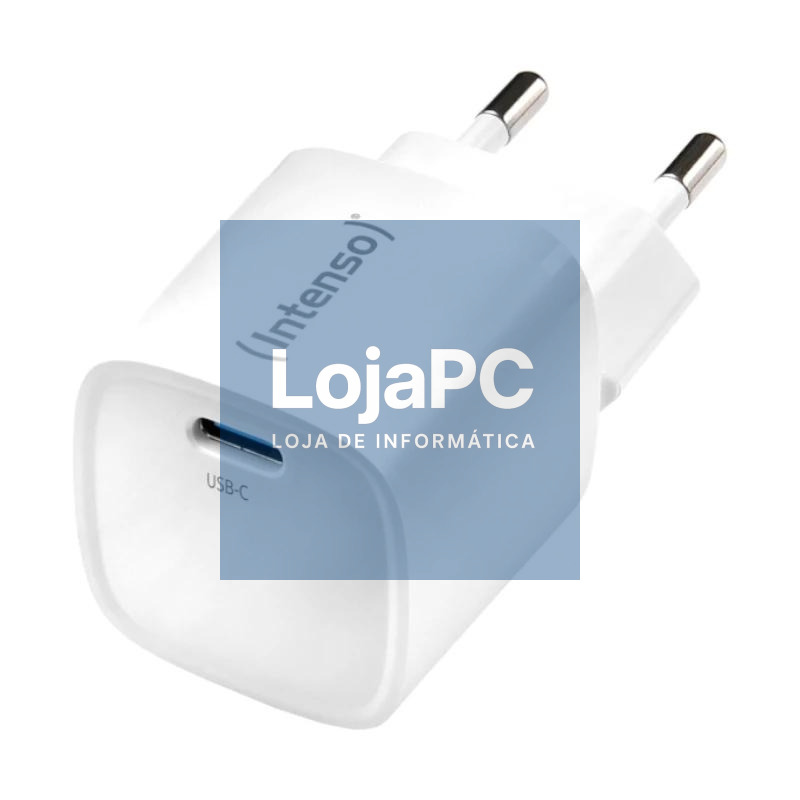 Intenso | Carregador parede GaN W30C² USB-C Branco