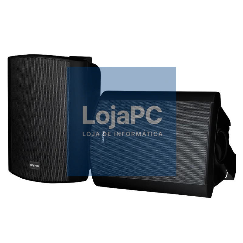 Approx Colunas Parede Dig.2x30W kit de mont preto