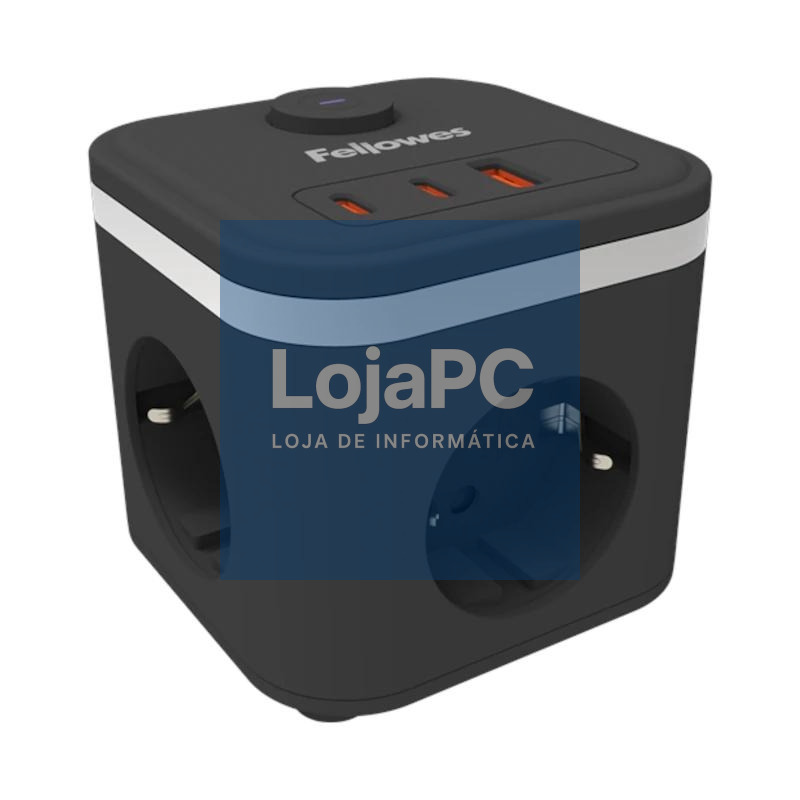 Fellowes Cubo Multienchufe USB Preto