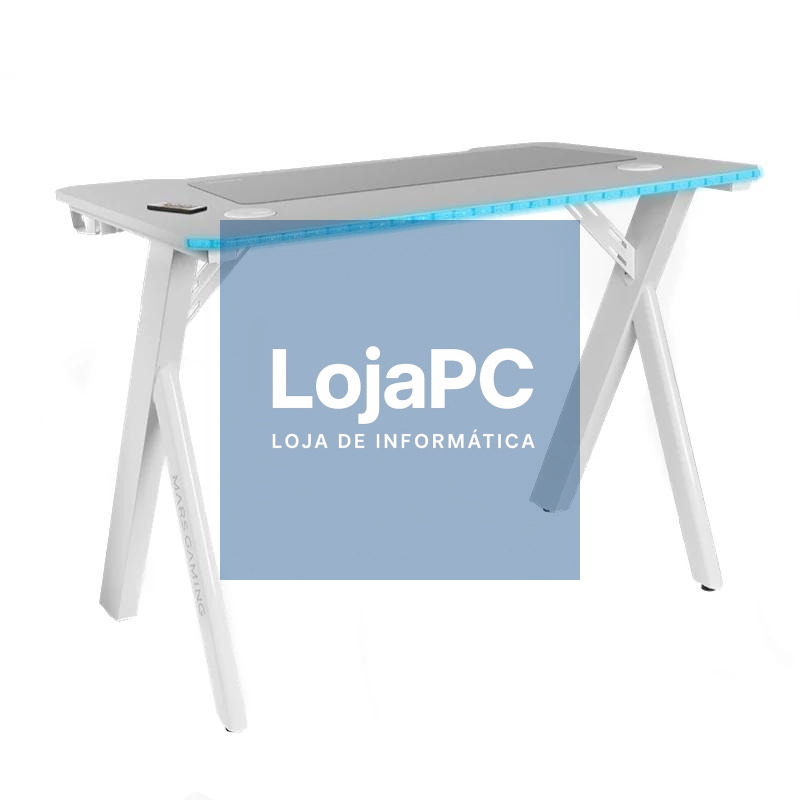 Mars Gaming Secretária Rgb 100cm alfombri. Branco