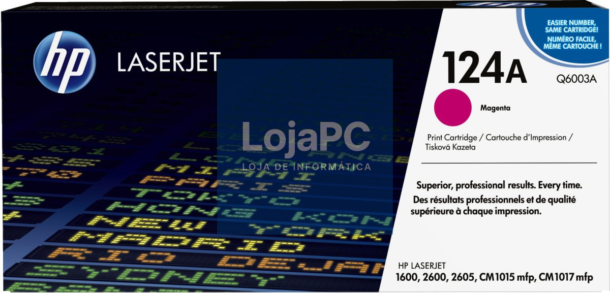 HP 124A original Colour LaserJet Toner cartridge Q6003A magenta standard capacity 2.000 pages 1-pack