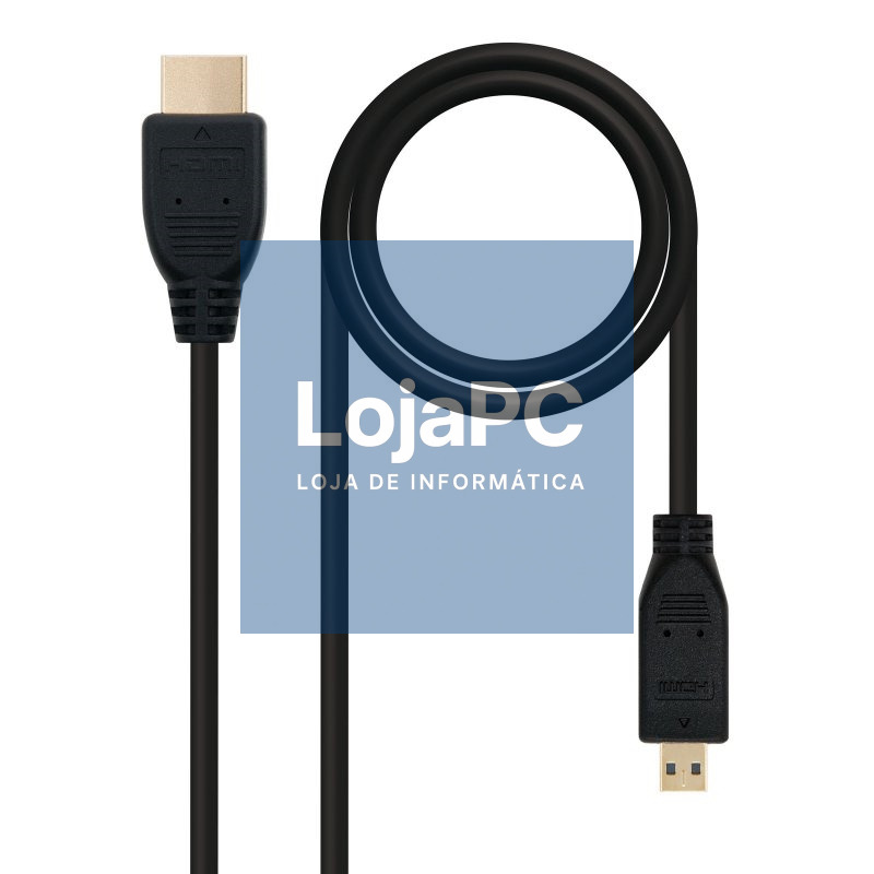Nanocable Cabo Micro HDMI 1.4 A/M-D/M 0.8 M