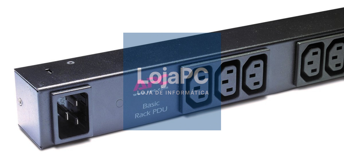 APC Basic Rack PDU Zero U Rack AC 120/208/230V input IEC 60320 C20 output connectors 15 power IEC 60320 C13 0U 2.4m cord BK