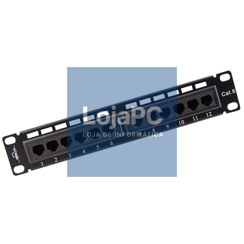 Monolyth Patch Panel 12 Portas 10" UTP Cat. 6