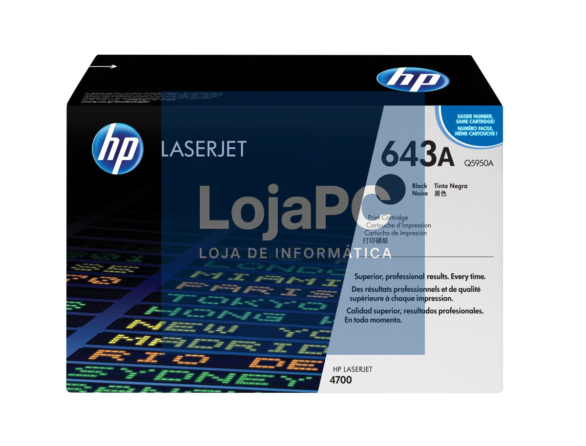 HP 643A original Colour LaserJet Toner cartridge Q5050A black standard capacity 11.000 pages 1-pack