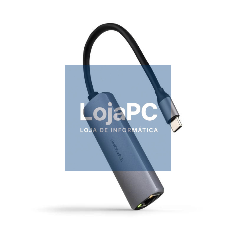 Nanocable Conversor USB-C Ethernet carga PD