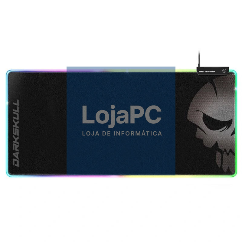 Spirit of Gamer Tapete de rato DarkSkull RGB+HUB XXXL