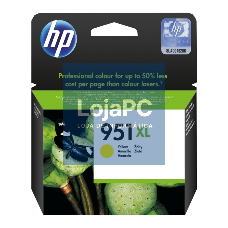 HP Tinteiro 951XL Amarelo