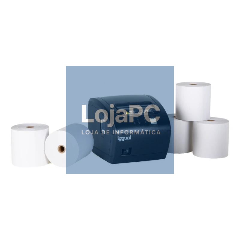 Kit impressora térmica tickets TP EASY 80 + 5 rollo