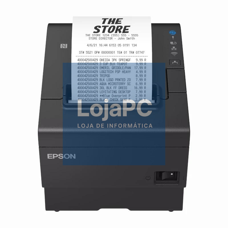Epson Impressora Tickets TM-T88VII Usb/RS232+Ethern