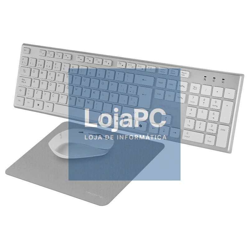 Tacens 3EN1 Teclado+Rato+Alfom sem fios Branco