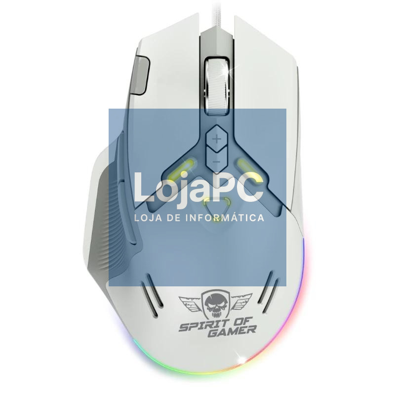 Spirit of Gamer Rato Elite M60 Branco RGB