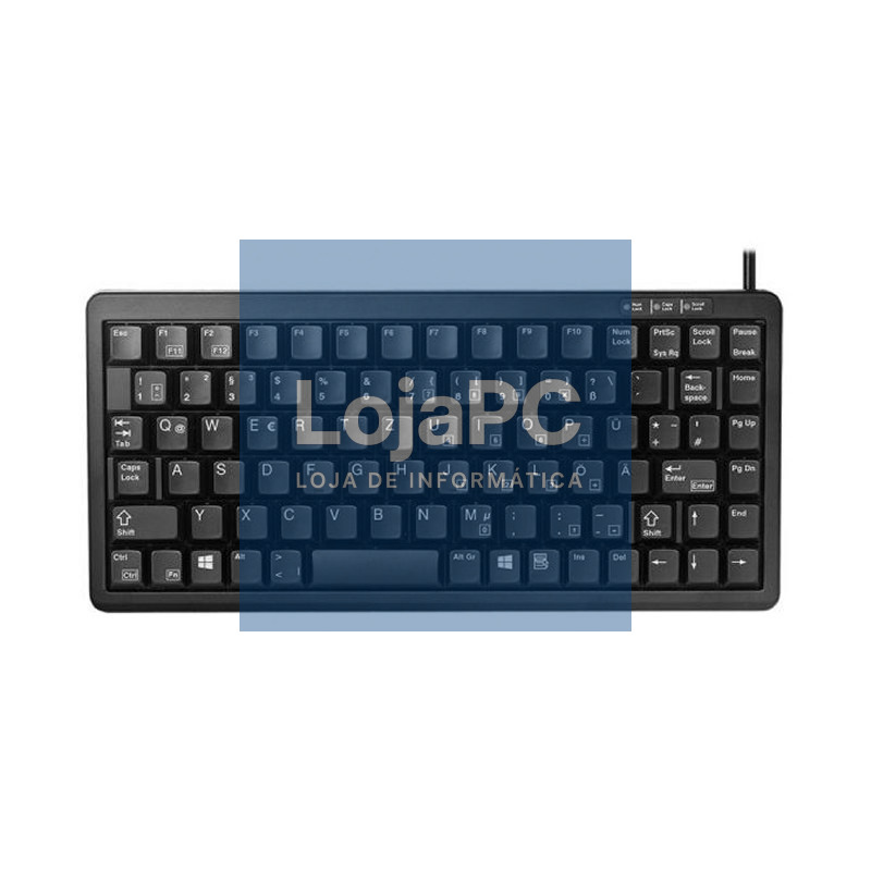 Cherry teclado slim USB+PS/2 preto