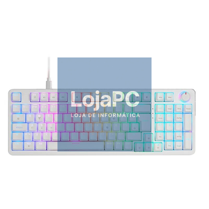 Mars Gaming Tecl. MKPROWYES SilentSwitch RGB White