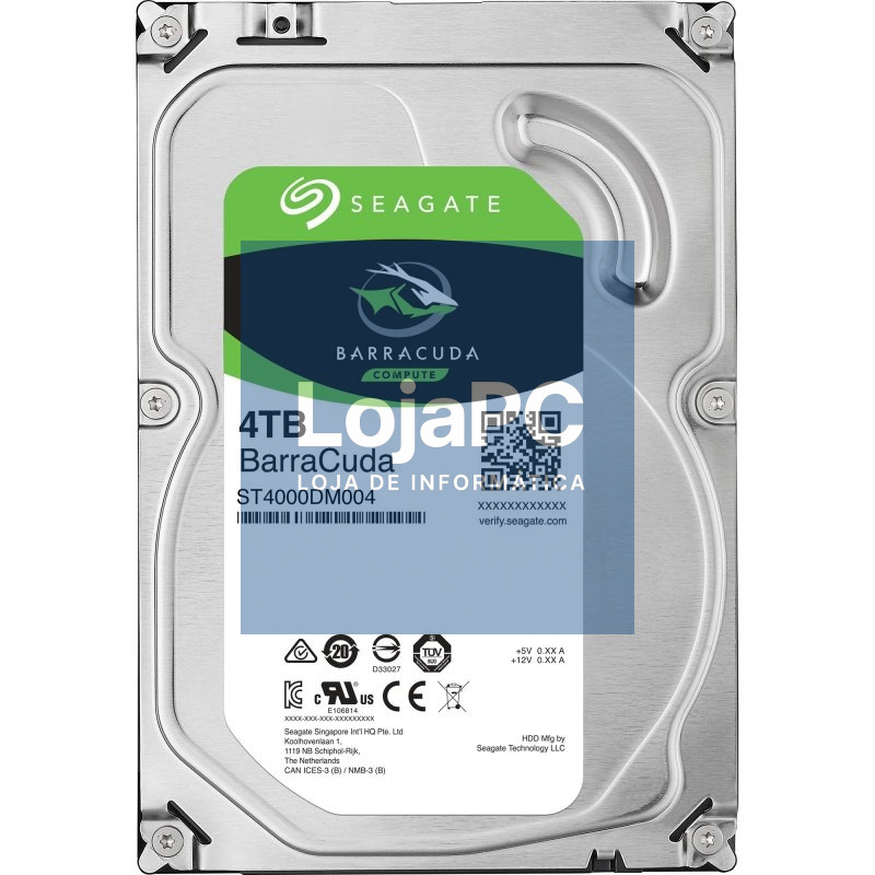 Seagate BarraCuda ST4000DM004 4TB 3.5" SATA3
