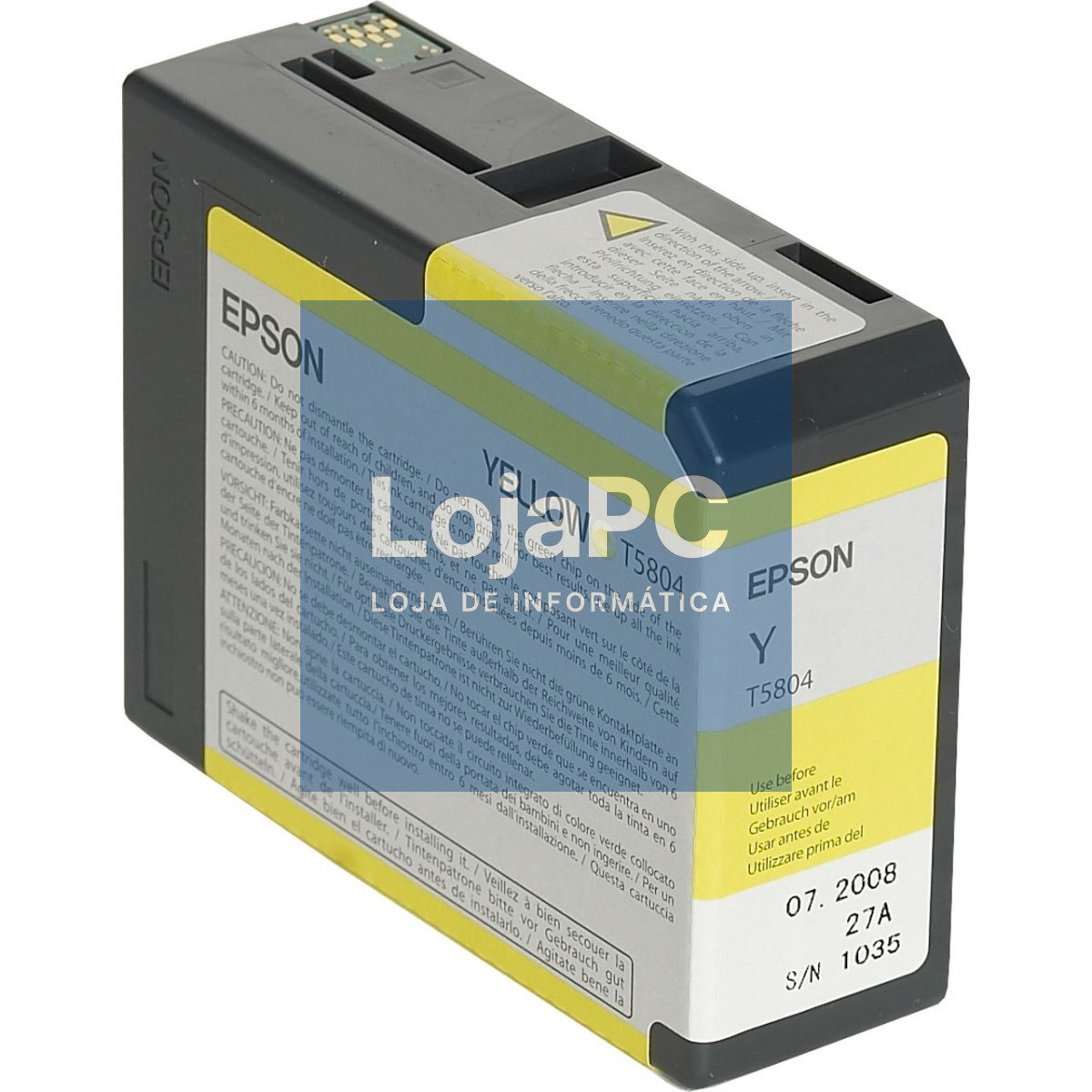Tinteiro EPSON T5804 Amarelo - Stylus Pro 3800/3880