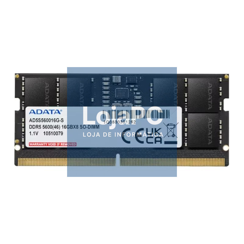 ADATA RAM AD5S560016G-S 16GB 5600Mhz DDR5 SODIMM
