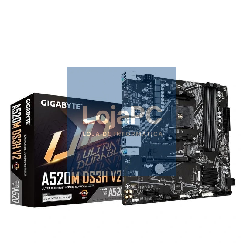 Gigabyte Placa-mãe A520M DS3H V2 mATX AM4
