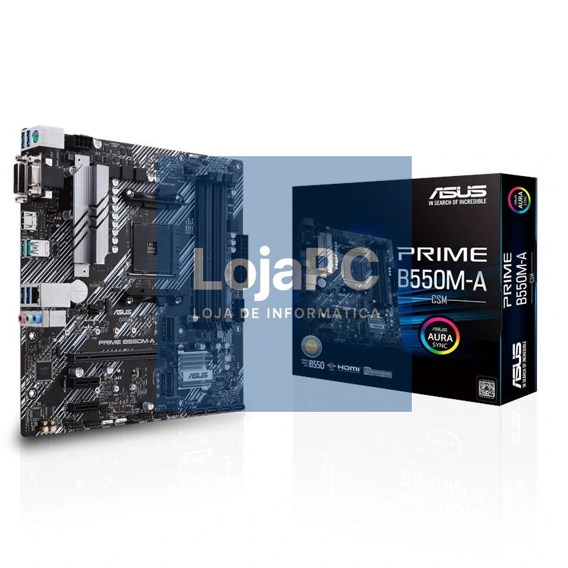 ASUS Placa-mãe PRIME B550M-A/CSM mATX AM4