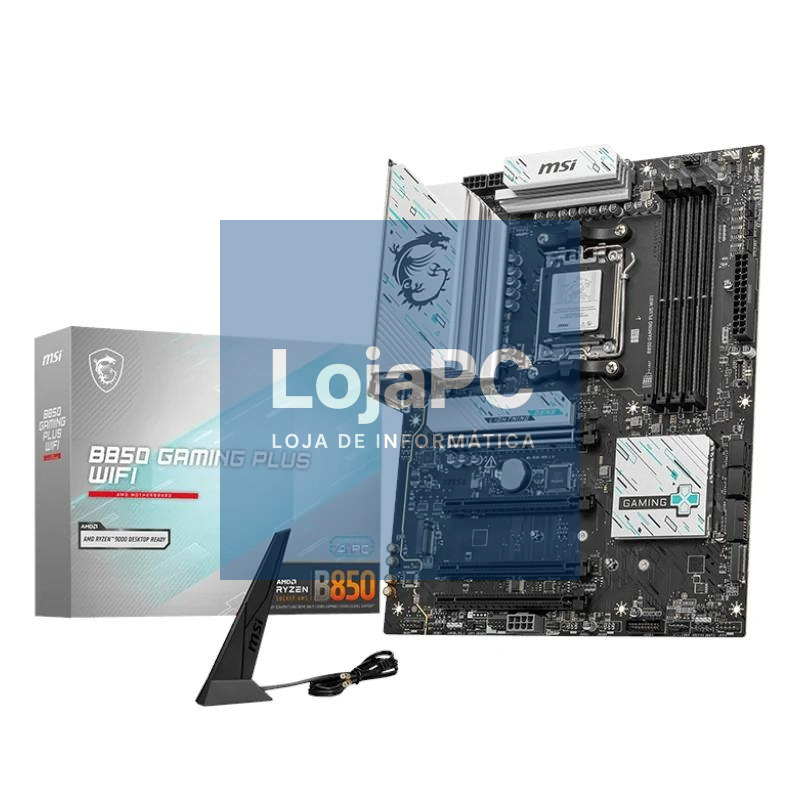 MSI Placa-mãe B850 GAMING PLUS WIFI DDR5 ATX AM5