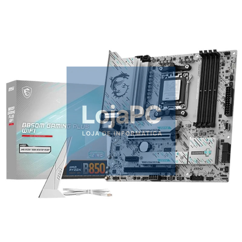 MSI Placa-mãe B850M GAMING PLUS WIFI6E DDR5 mATX