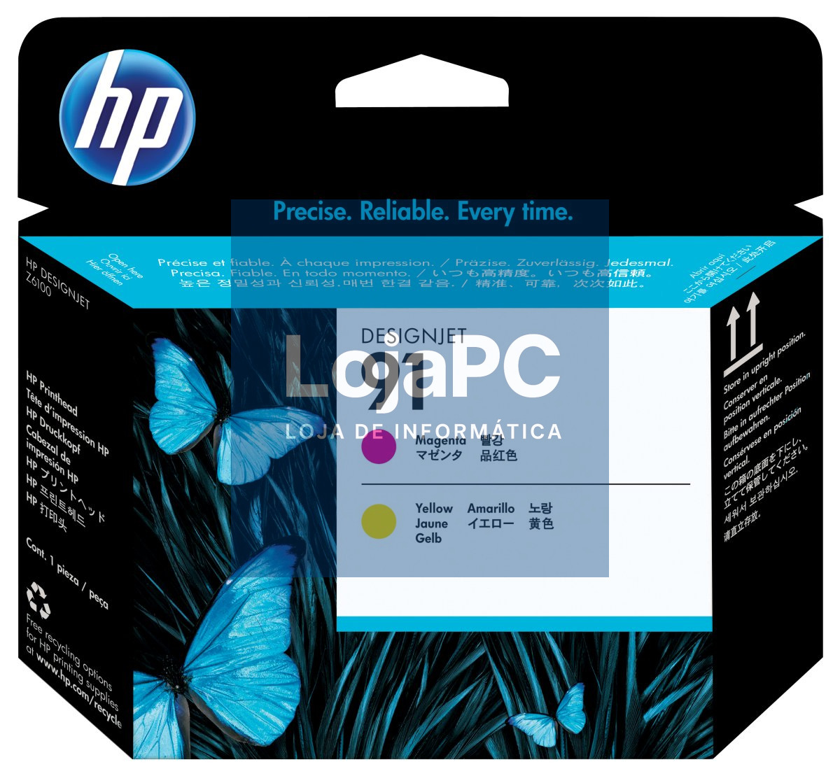 HP 91 original printhead C9461A magenta and yellow standard capacity 1-pack