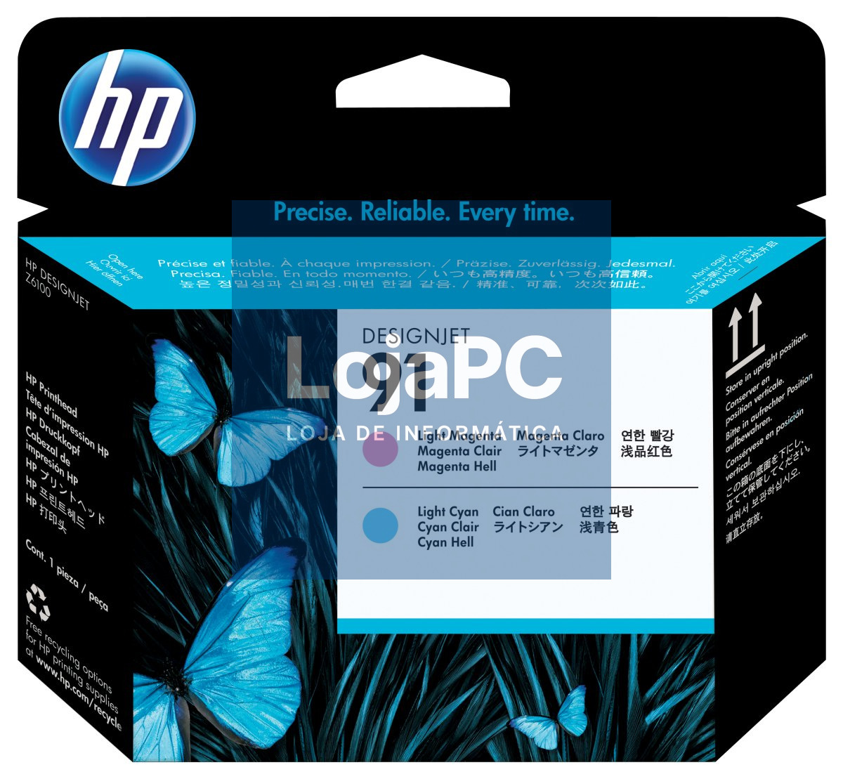 HP 91 original printhead C9462A light magenta and light cyan standard capacity 1-pack