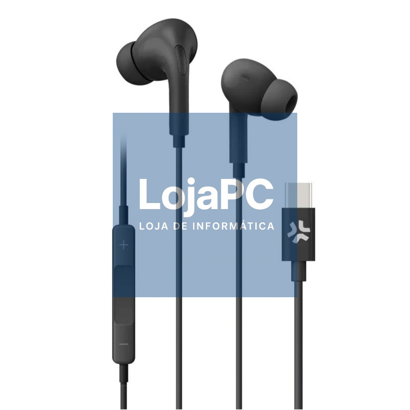 Celly Auscultadores cabo Usb-C Preto