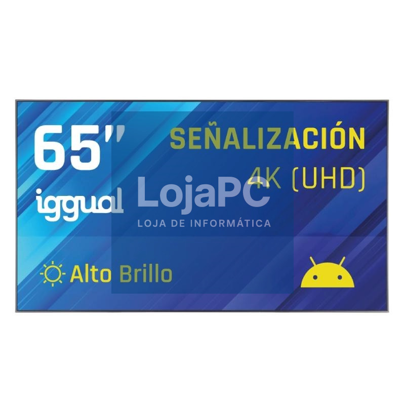 iggual Ecrã señalización 4K 65" Alto Brillo