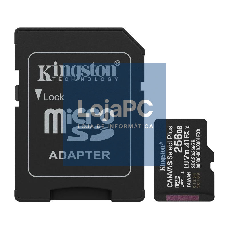 Kingston SDCS3/256GB microSDXC Gen3 150MB/s A1