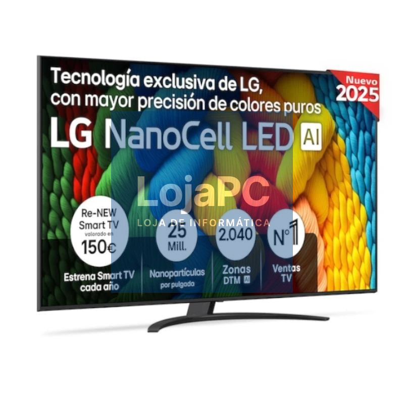 LG 75NANO81A6A TV 75" UHD NANOCELL ALFA7 WEBOS25