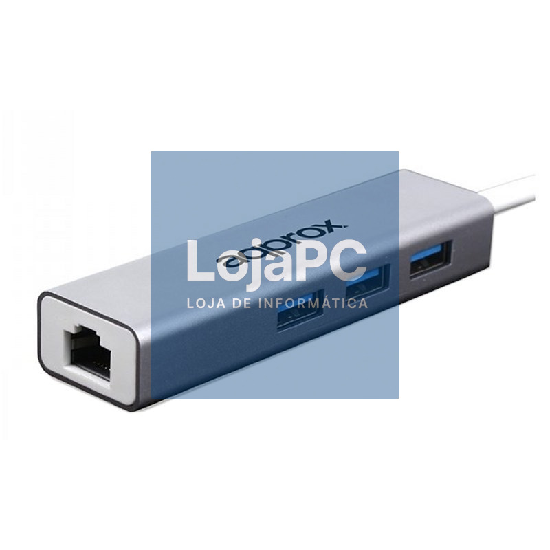 approx APPC07GHUB Adaptador USB 3.0 Gigabit + HUB