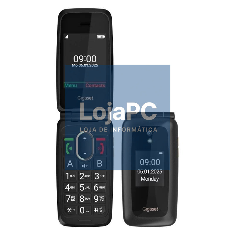 Gigaset Telemóvel Senior GL795 4G 2.31" Preto + Base
